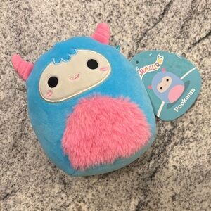 Squishmallows Pookems Blue and Pink Plush